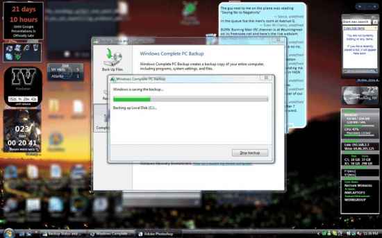 ������������� Complete PC Backup � Windows Vista