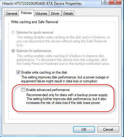 Увеличение производительности SATA дисков в Windows Vista Увеличение производительности SATA дисков в Windows Vista