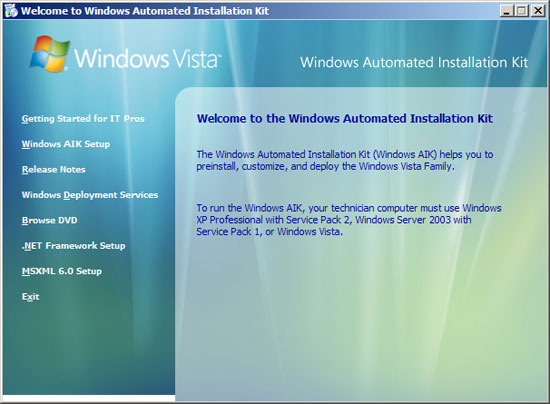 ���� Windows Automated Installation Kit