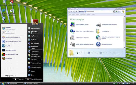 ���������� ����� Windows XP