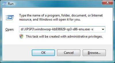 ��� ������� ����������� ���� Windows XP SP3