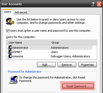 ��� ������� ������ ������������ � Windows XP