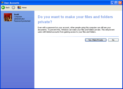 ��������� ������� ������ Windows XP