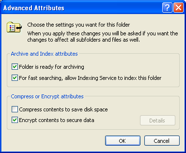 ��������� ������� ������ Windows XP