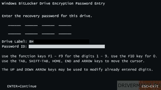 ���������� ������ ���������� Windows BitLocker