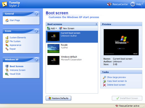 Boot Screen