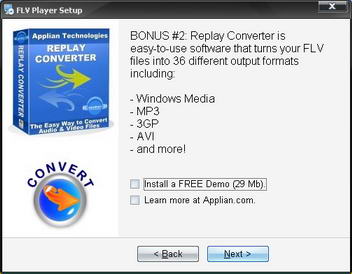 Установка FLV Player. Шаг 7.